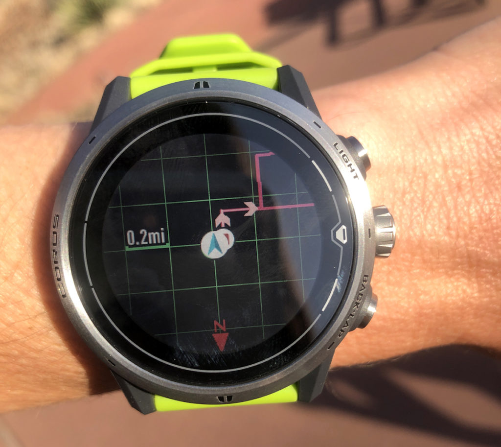 Navigation in online smartwatch